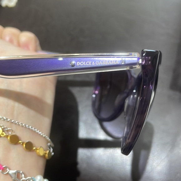 🌟🆕 Dolce & Gabbana Violet purple large resin sunglasses DG 4151 - Picture 11 of 13